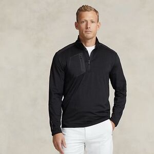 RLX Ralph Lauren Black Zip Up Sweater